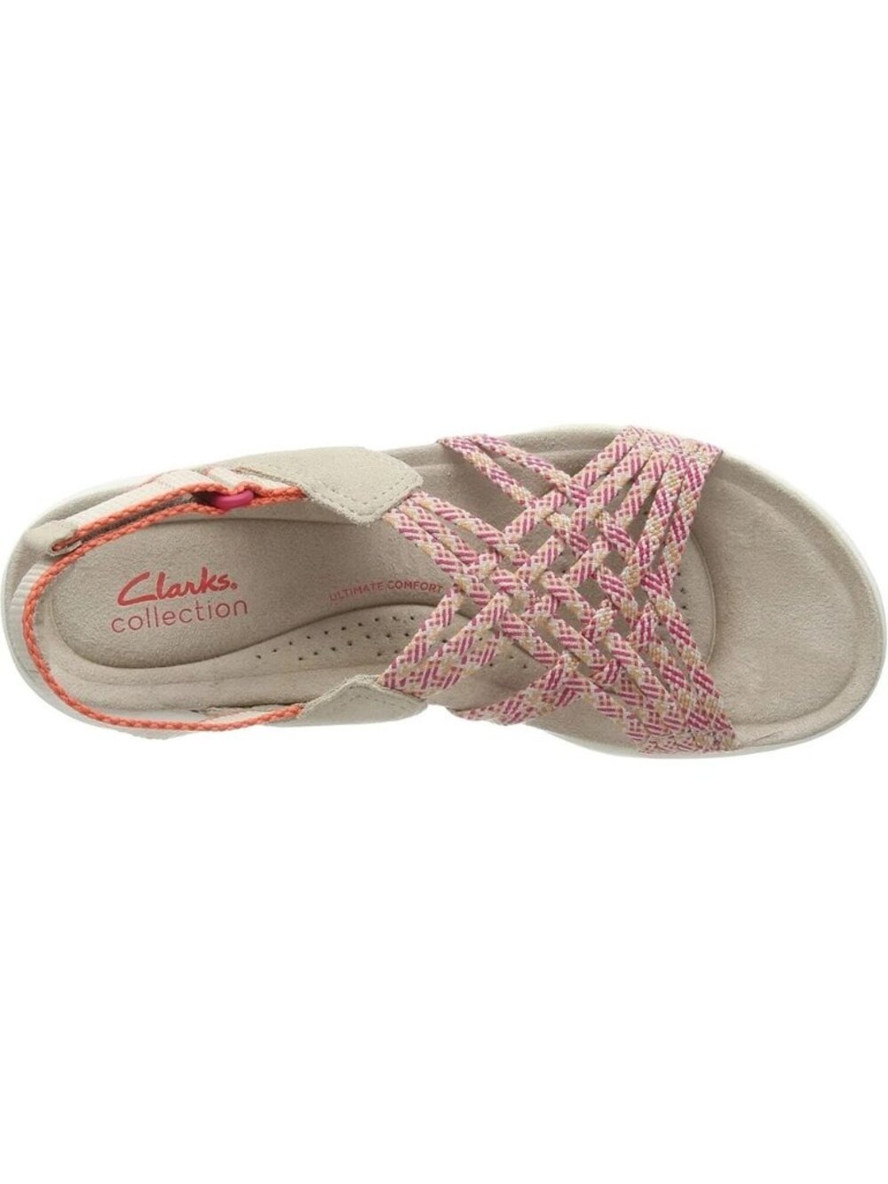 Clarks Womens Amanda Ease Slingback Fisherman Sandal Beige Size US 11M - Picture 2 of 6